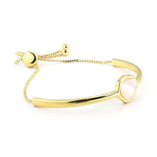 Load image into Gallery viewer, PEACE - Mother of Pearl Adjustable Bracelet
