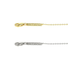 Load image into Gallery viewer, Engraved confidence bar and lobster clasp
