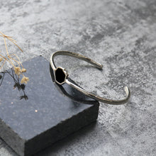 Load image into Gallery viewer, CONFIDENCE - Black Onyx Single Stone Cuff
