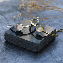 Load image into Gallery viewer, PEACE - Mother of Pearl Adjustable Bracelet
