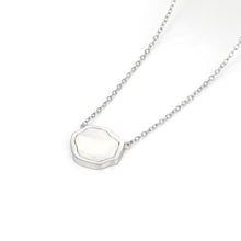Load image into Gallery viewer, PEACE - Mother of Pearl Single Stone Necklace
