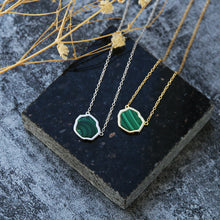 Load image into Gallery viewer, LUCK - Malachite Single Stone Necklace
