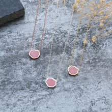 Load image into Gallery viewer, LOVE - Rhodonite Single Stone Necklace
