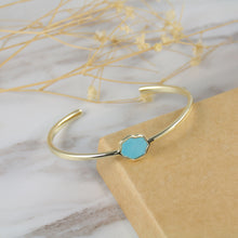 Load image into Gallery viewer, PROTECTION - Turquoise Single Stone Cuff
