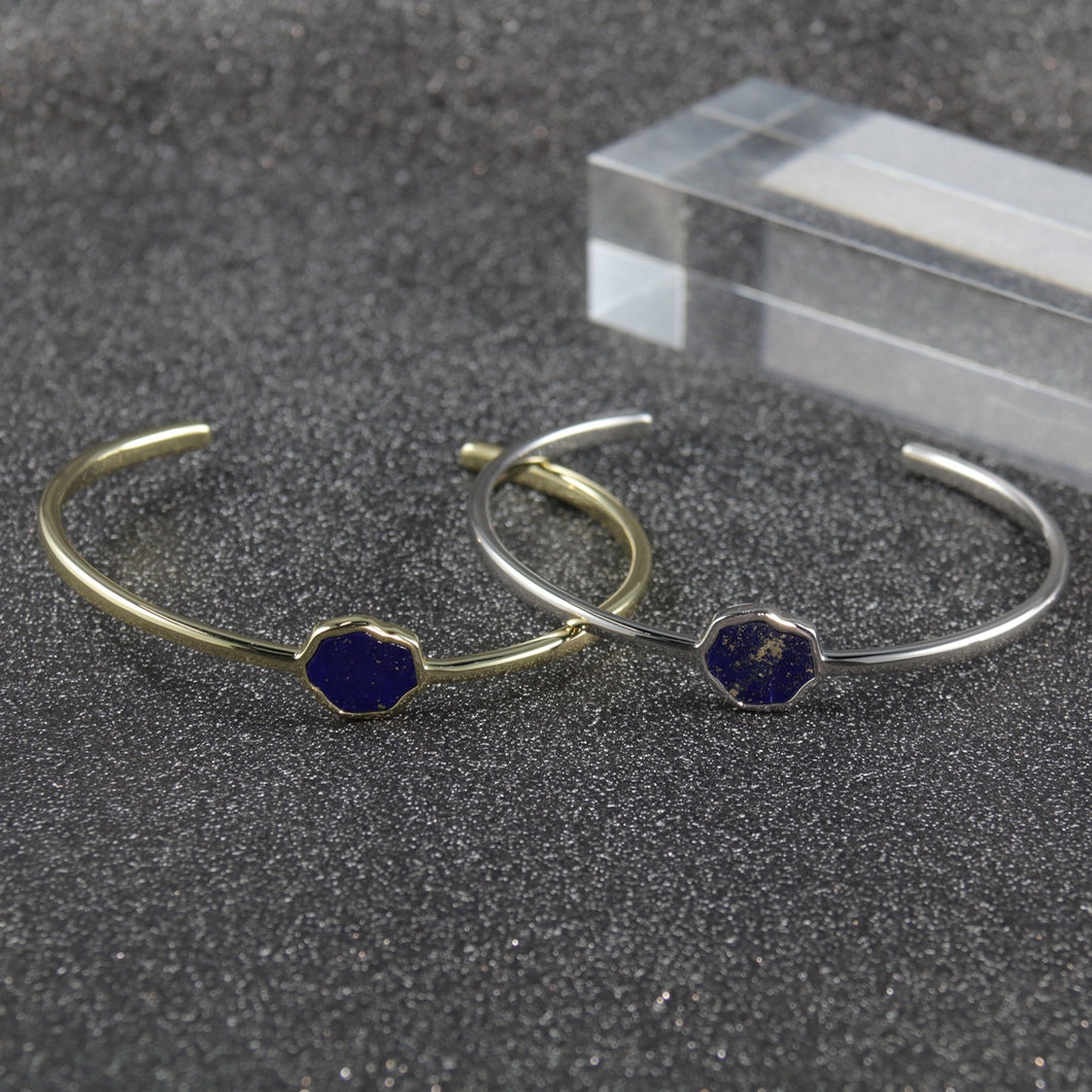 STRENGTH - Lapis Lazuli Single Stone Cuff