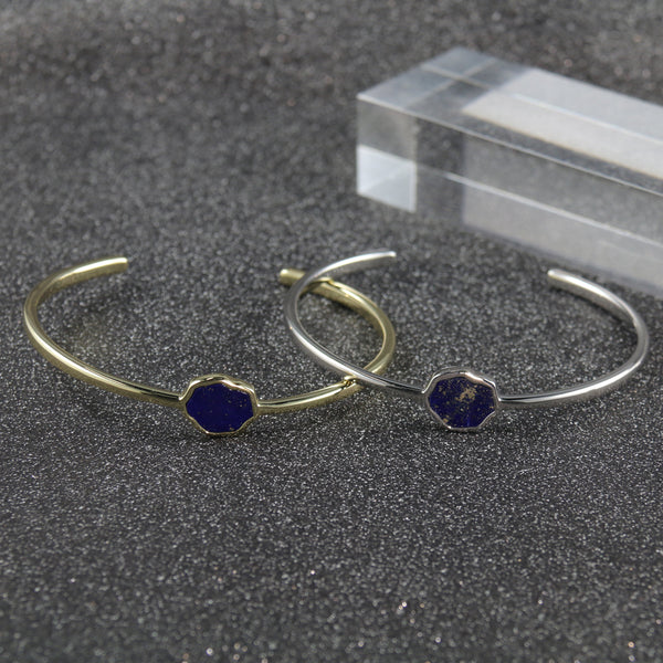 STRENGTH - Lapis Lazuli Single Stone Cuff