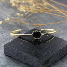 Load image into Gallery viewer, CONFIDENCE - Black Onyx Single Stone Cuff
