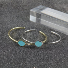 Load image into Gallery viewer, PROTECTION - Turquoise Single Stone Cuff
