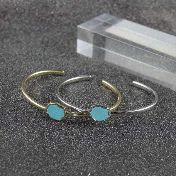 PROTECTION - Turquoise Single Stone Cuff